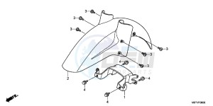 XL1000VAB drawing FRONT FENDER