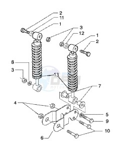 X9 125 SL drawing Shock absorber