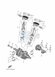 YXF1000EW YX10FPAM (B4J5) drawing CRANKSHAFT & PISTON