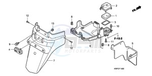 SCV100F9 Australia - (U) drawing REAR FENDER