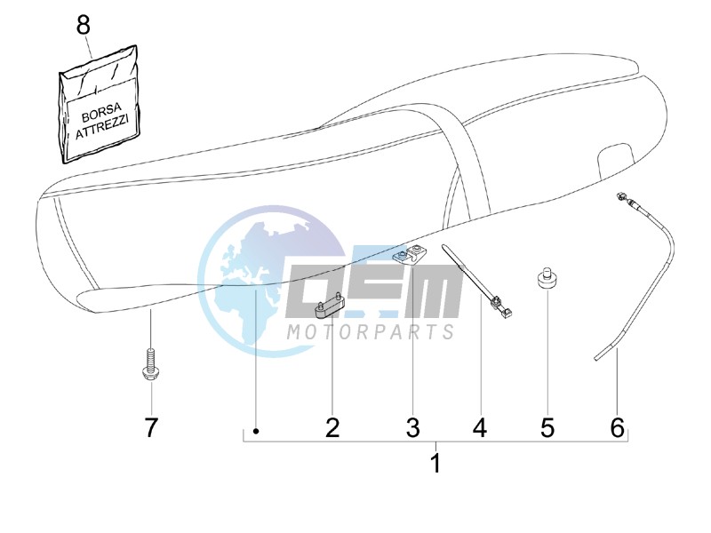 Saddle - Tool roll