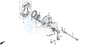 PK50S drawing FRONT BRAKE PANEL