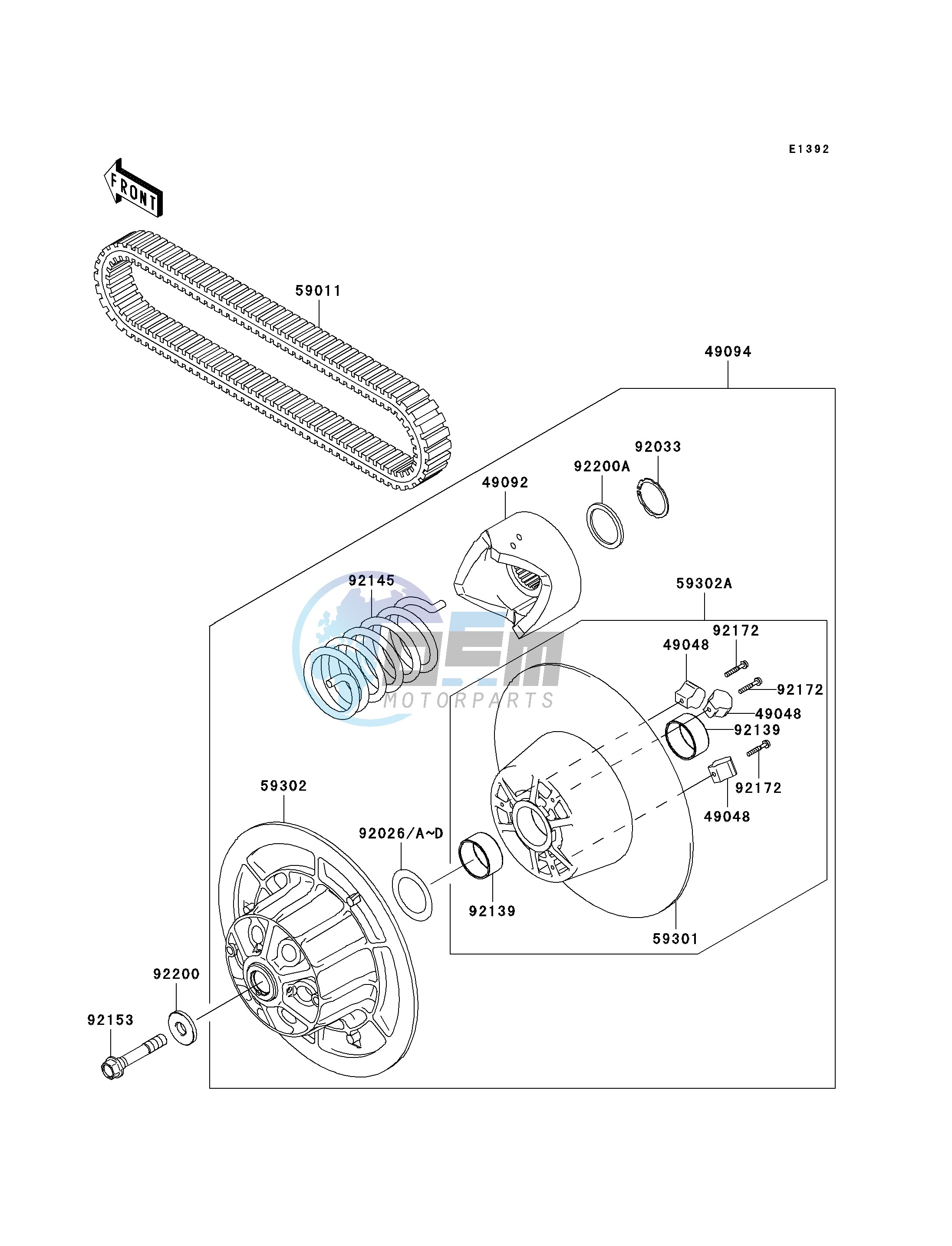 DRIVEN CONVERTER_DRIVE BELT