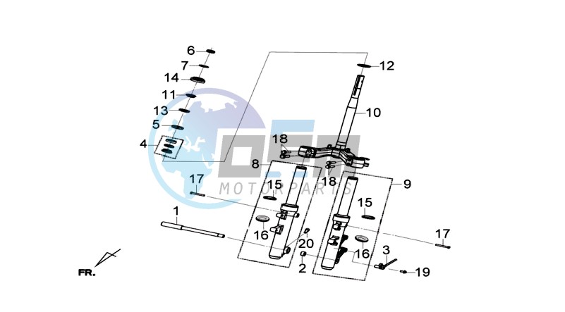 FRONT FORK/ STEERING HEAD BEARING / FRONT FORK