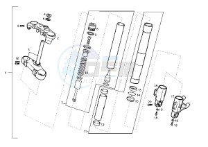 GPR RACING -125 cc drawing FRONT FORK