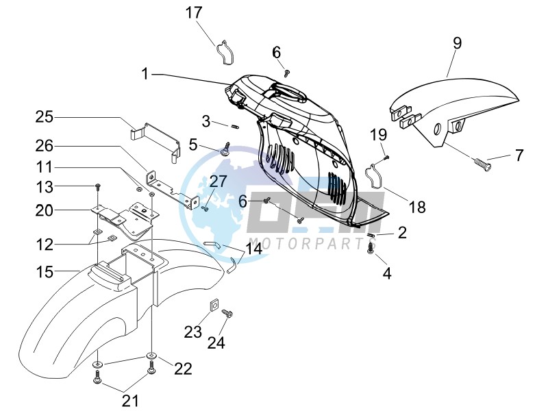 Wheel housing - Mudguard