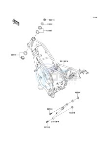 KDX 220 A [KDX220R] (A10-A12) [KDX220R] drawing FRAME