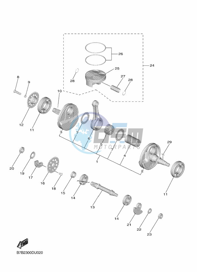 CRANKSHAFT & PISTON