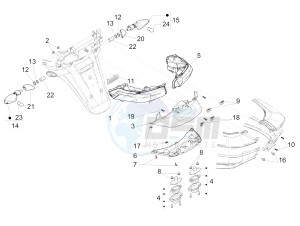 MP3 500 Sport Business ABS (NAFTA) drawing Rear headlamps - Turn signal lamps