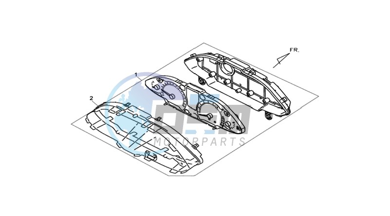 DASHBOARD / SPEEDOMETER CABLE / WIRING HARNASS