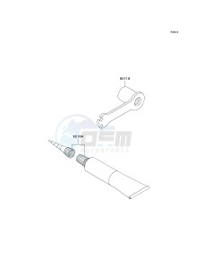 KX 100 A [KX100 MONSTER ENERGY] (A6F - A9FA) D6F drawing OWNERS TOOLS