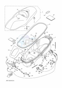 CZD300P-AB XMAX 300 POLICE (BGS4) drawing SEAT