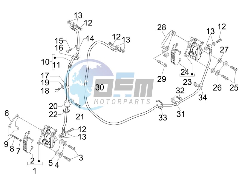 Brakes hose  - Calipers