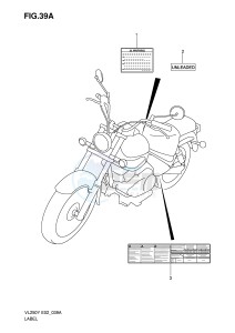 VL250 (E2) drawing LABEL (MODEL K1)