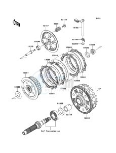 ER-6f ABS EX650D9F GB XX (EU ME A(FRICA) drawing Clutch