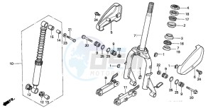 NH80MD drawing FRONT FORK