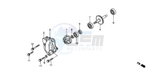 CR80R drawing WATER PUMP