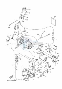 YFM700FWAD GRIZZLY 700 EPS (BFE1) drawing WINCH