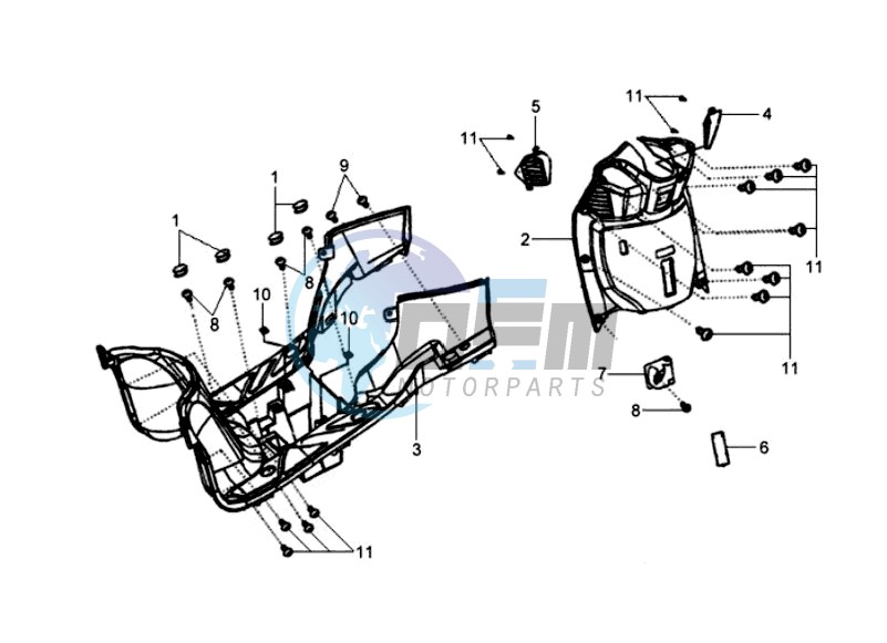 FR PLATE / LOWER COWLING