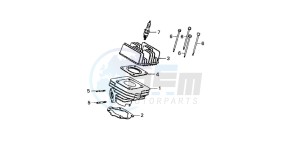 SA50S drawing CYLINDER/CYLINDER HEAD