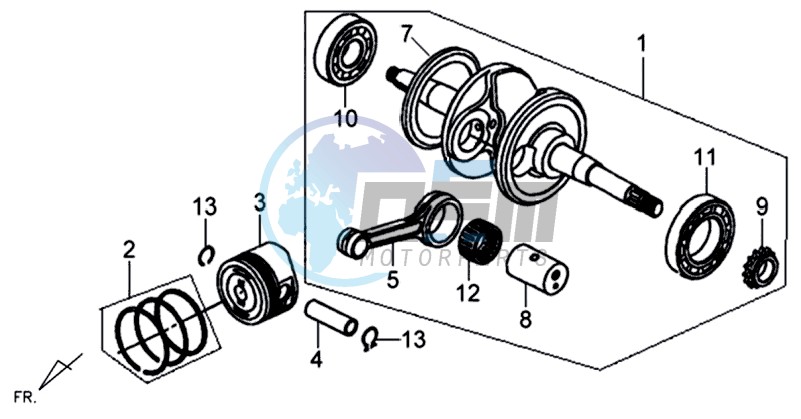 CRANKSHAFT / PISTON / PISTON RING