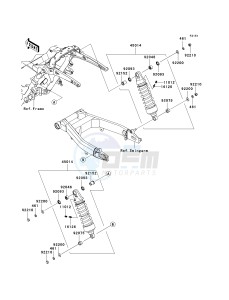 VN 1700 A [VULCAN 1700 VOYAGER] (9FA) A9F drawing SUSPENSION_SHOCK ABSORBER