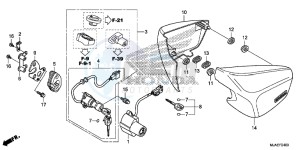 VT750C2BE Shadow - VT750C2B-E UK - (E) drawing SIDE COVER (VT750CS/ C2B/ C2S/ C)