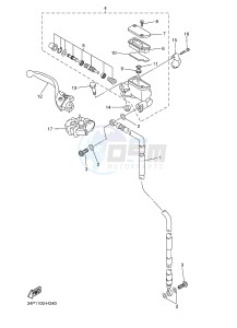 YZ450F (33DD 33DE 33DF 33DG) drawing FRONT MASTER CYLINDER