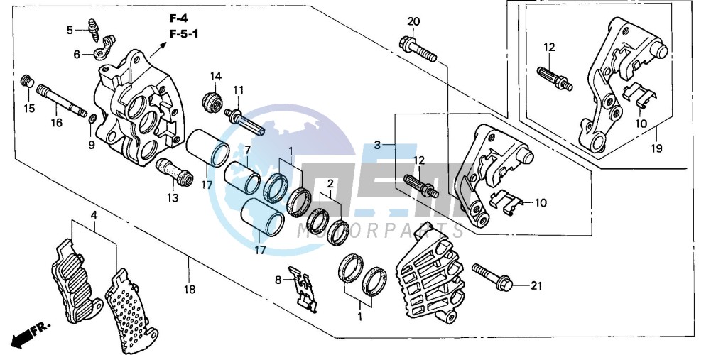 R. FRONT BRAKE CALIPER