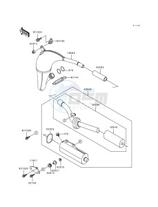 KX 80 R T [KX80] (R4-T4 BIG WHEEL R5) [KX 80 BIG WHEEL] drawing MUFFLER-- S- -