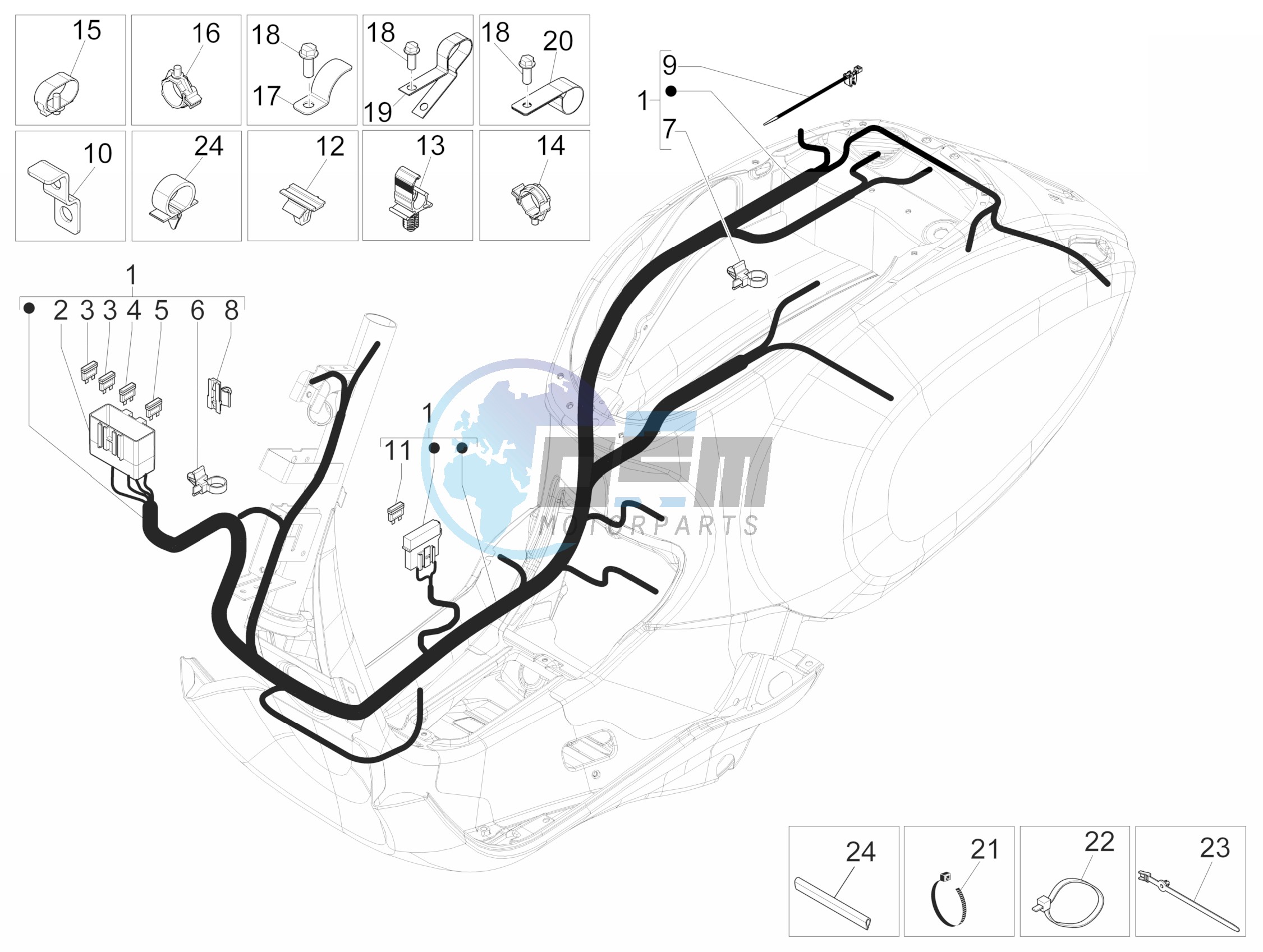 Main cable harness