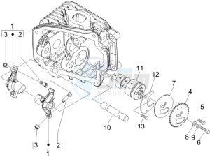 S 125 4T ie E3 College drawing Rocking levers support unit