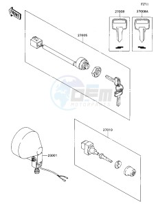 KAF 540 D [MULE 2020] (D1) [MULE 2020] drawing HEAD LAMP_IGNITION