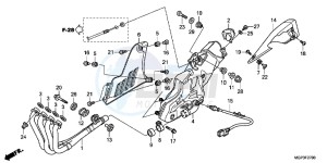 CBR1000RRC drawing EXHAUST MUFFLER (CBR1000RRC/D/RAC/D)