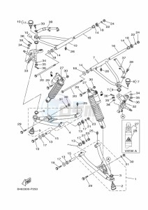 YFM700R (BCXS) drawing FRONT SUSPENSION & WHEEL