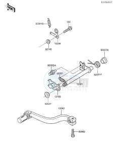 KX 80 L N [KX80] (L2-N3) [KX80] drawing GEAR CHANGE MECHANISM