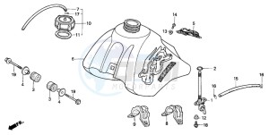 XR200R drawing FUEL TANK