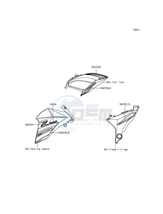 Z800 ZR800CGFA UF (UK FA) XX (EU ME A(FRICA) drawing Decals(Orange)