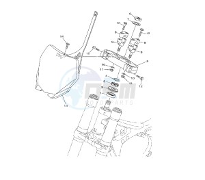 YZ LC 125 drawing STEERING