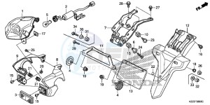 CRF250LF CRF250L E drawing TAILLIGHT