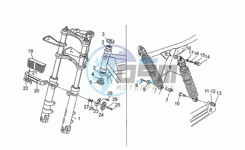 Front/rear shock absorber