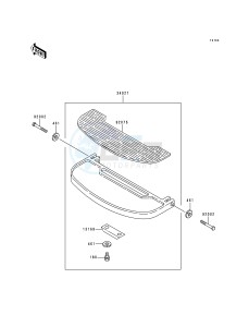 KZ 1000 P [POLICE 1000] (P15-P19) [POLICE 1000] drawing FOOTRESTS