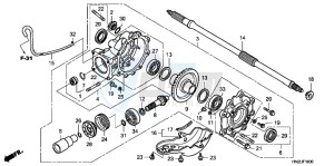 TRX500FAD TRX500FA Europe Direct - (ED) drawing FINAL DRIVEN GEAR