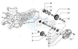 Hexagon 125 LX4 drawing Wheel shaft