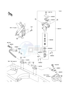 KLX 140 B (KLX140L MONSTER ENERGY) (B8F-B9FA) B9F drawing REAR MASTER CYLINDER