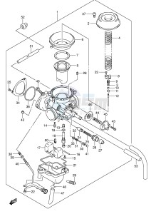 LT-F250 (E3-E28) drawing CARBURETOR