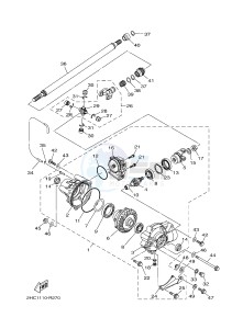 YXZ1000ES YXZ10YMSH YXZ1000R EPS SPECIAL EDITION (2HCF) drawing FRONT DIFFERENTIAL