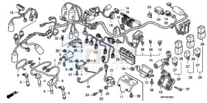 CB1300SA9 KO / ABS BCT TY2 drawing WIRE HARNESS/IGNITION COIL (CB1300S/CB1300SA)