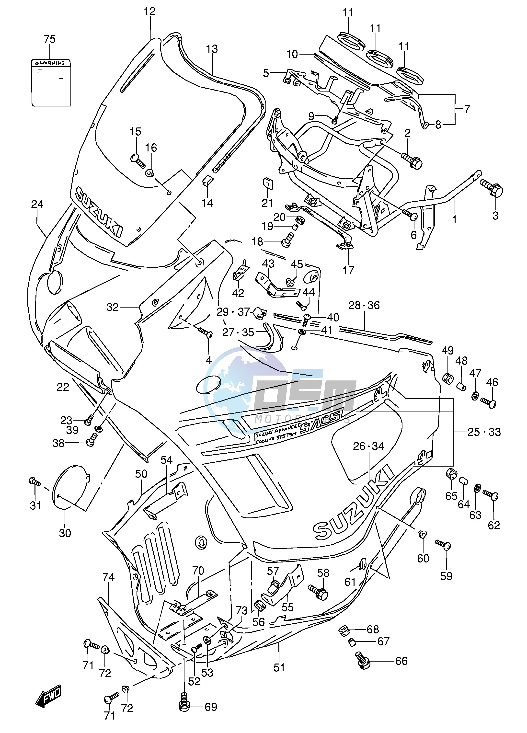 COWLING (MODEL K 33J)