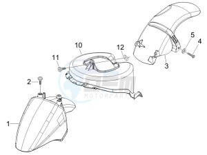 Fly 50 4t drawing Wheel housing - Mudguard